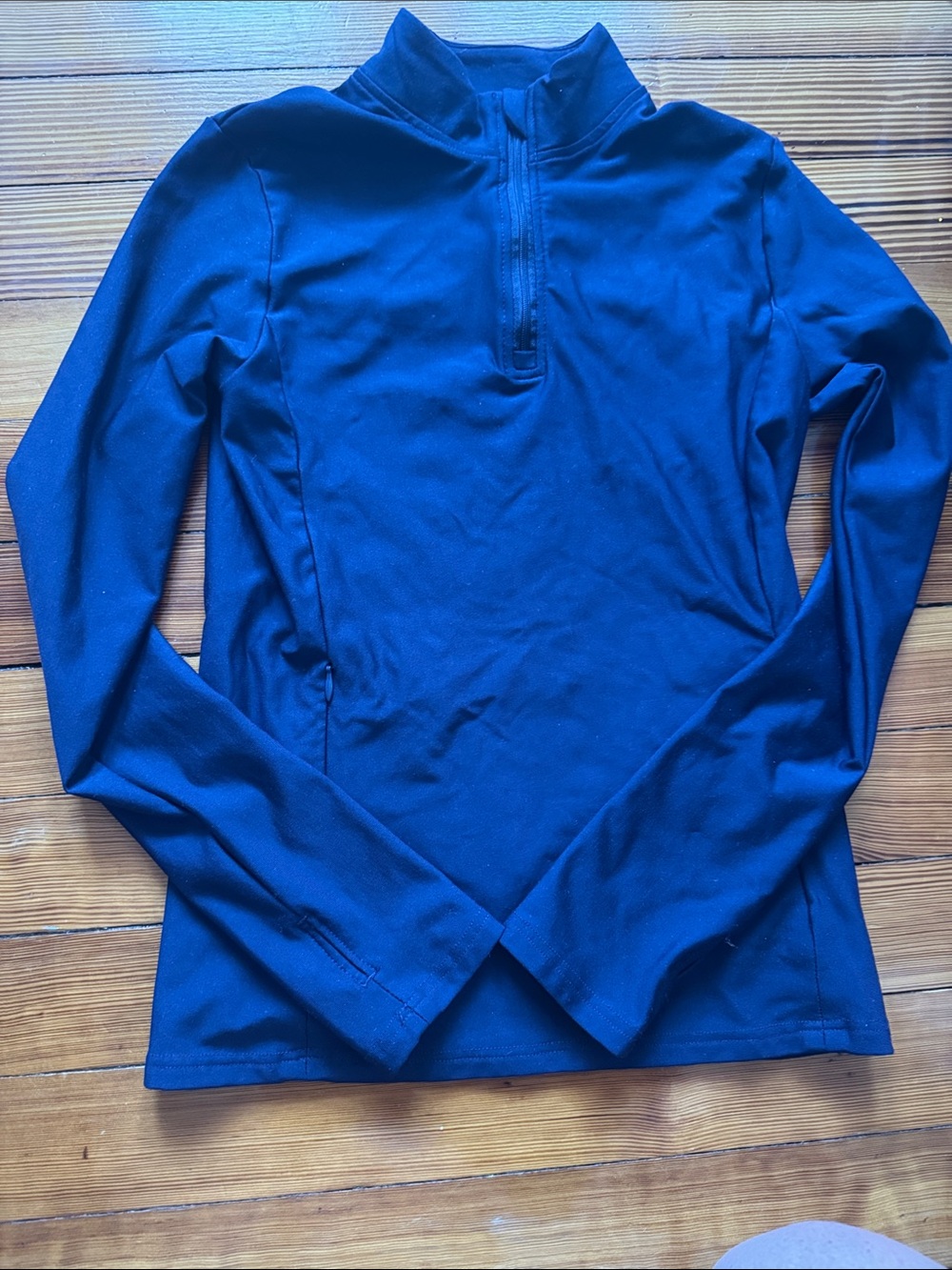 Amazon Kids Navy Blue Long Sleeve Quarter Zip Top